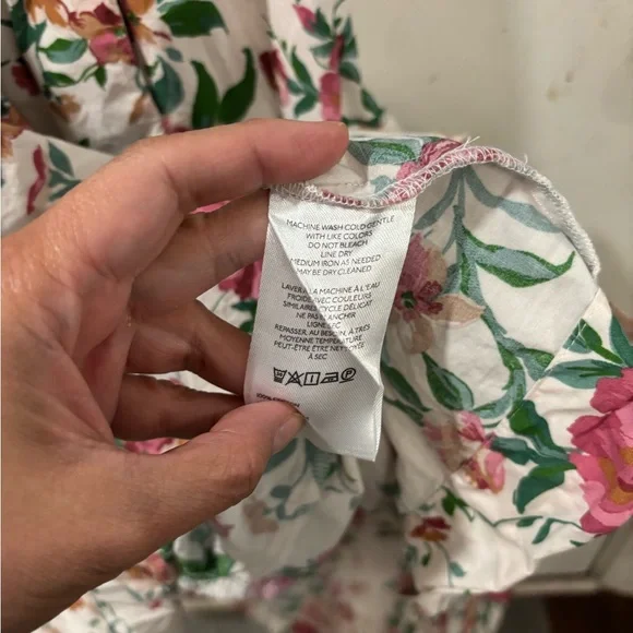 Anthropologie Somerset Floral Maxi Dress in White, Pink & Green Size M - Picture 7 of 7